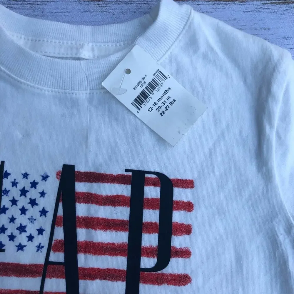 Baby Gap Graphic Short Sleeve Tee Sz 12-18 M
